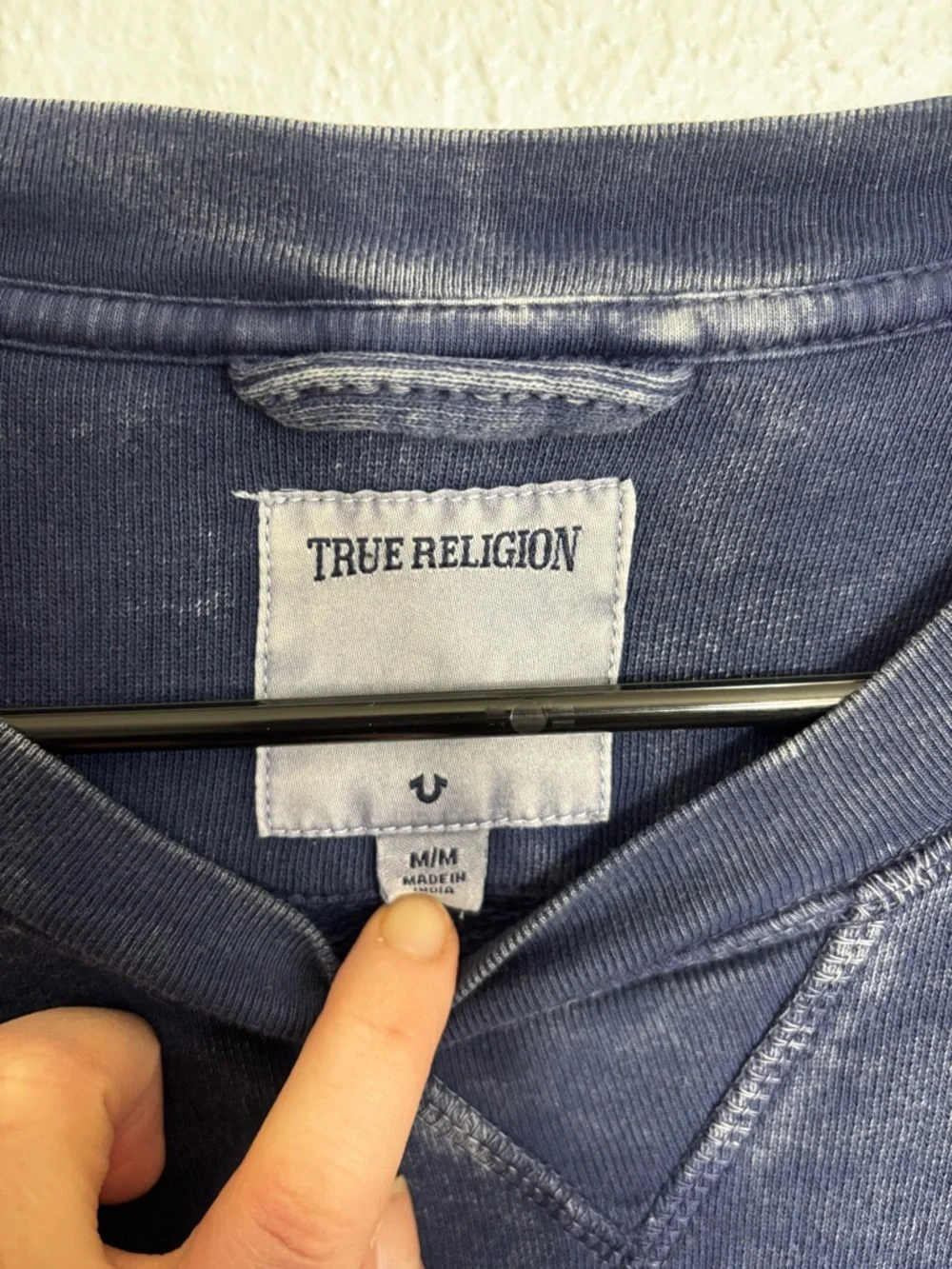 True Religion Crewneck Sweatshirt Stonewash Blue